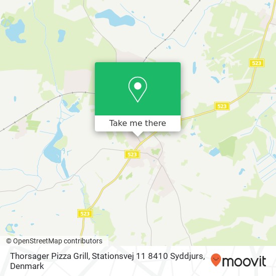 Thorsager Pizza Grill, Stationsvej 11 8410 Syddjurs map