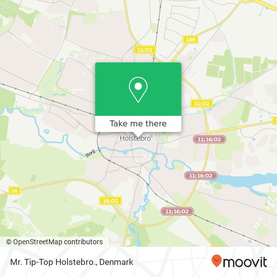 Mr. Tip-Top Holstebro., Nørregade 5 7500 Holstebro map