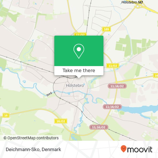 Deichmann-Sko, Nørregade 43 7500 Holstebro map