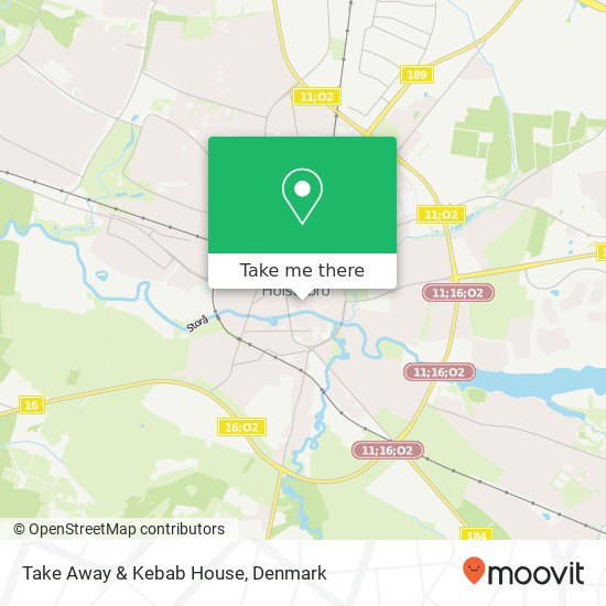 Take Away & Kebab House, Store Torv 6 7500 Holstebro map