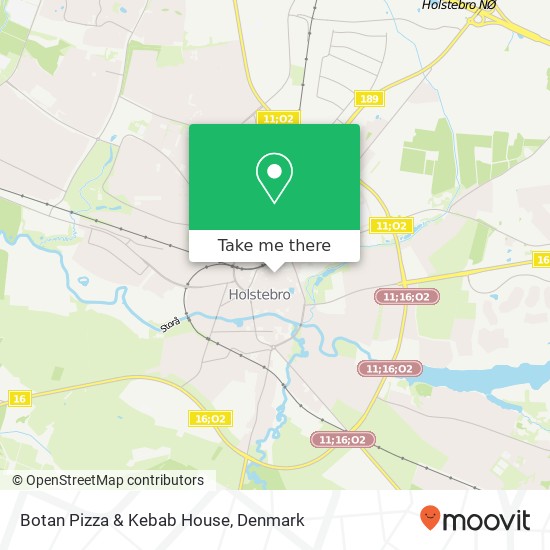 Botan Pizza & Kebab House, Nørregade 42 7500 Holstebro map