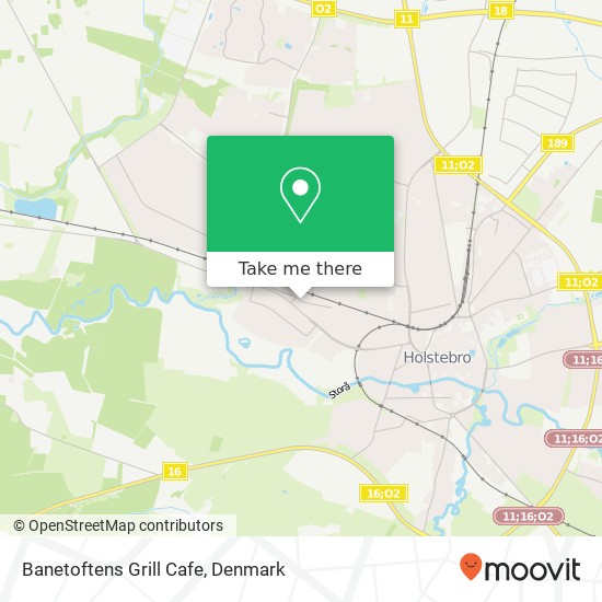 Banetoftens Grill Cafe, Banetoften 2 7500 Holstebro map