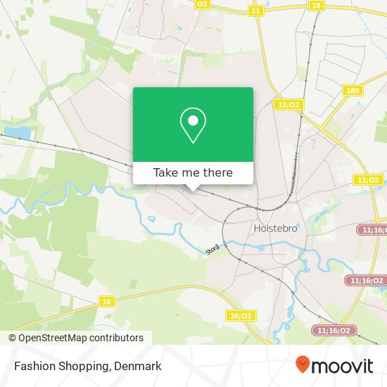 Fashion Shopping, Banetoften 32 7500 Holstebro map