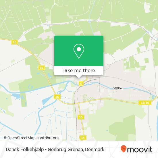 Dansk Folkehjælp - Genbrug Grenaa, Storegade 7 Norddjurs map