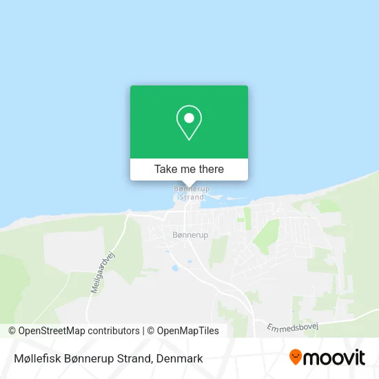 Møllefisk Bønnerup Strand map