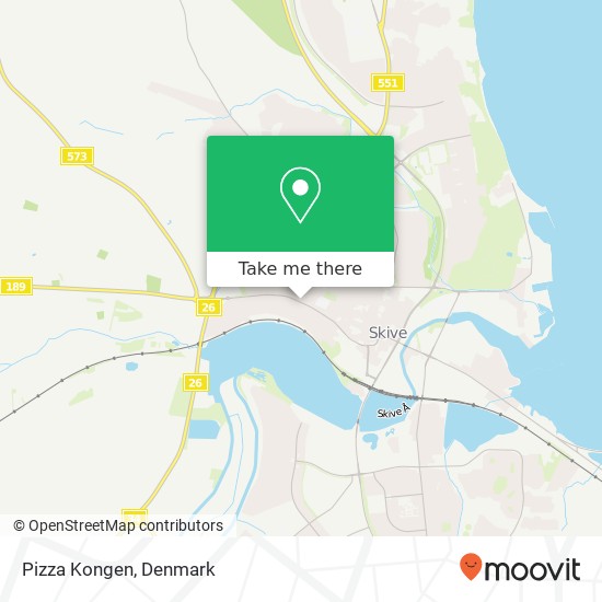 Pizza Kongen, Holstebrovej 20E 7800 Skive map