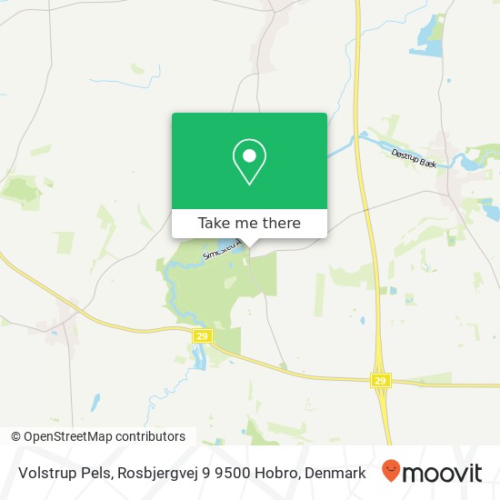 Volstrup Pels, Rosbjergvej 9 9500 Hobro map