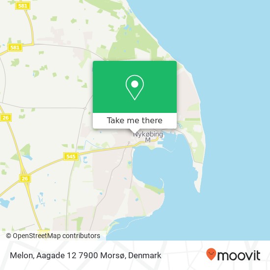Melon, Aagade 12 7900 Morsø map