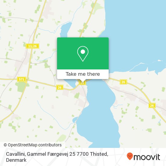 Cavallini, Gammel Færgevej 25 7700 Thisted map
