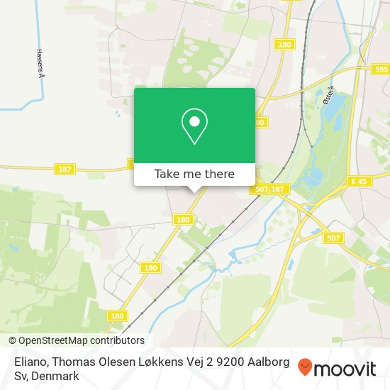 Eliano, Thomas Olesen Løkkens Vej 2 9200 Aalborg Sv map