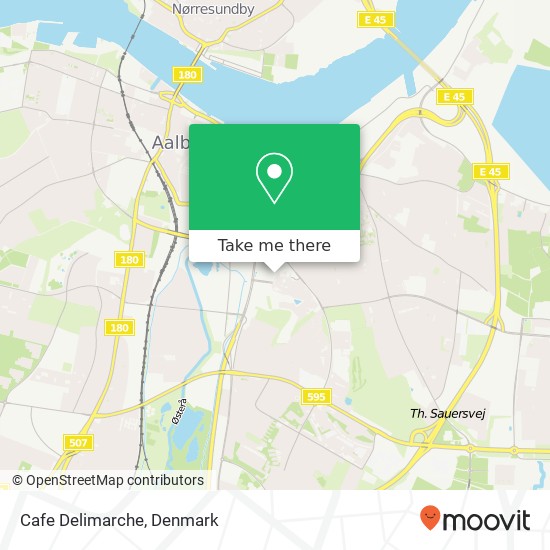 Cafe Delimarche, Alexander Foss Gade 9000 Aalborg map