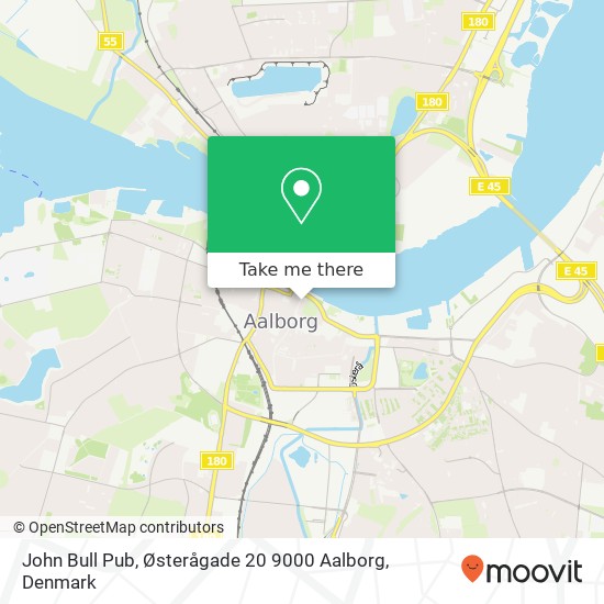 John Bull Pub, Østerågade 20 9000 Aalborg map