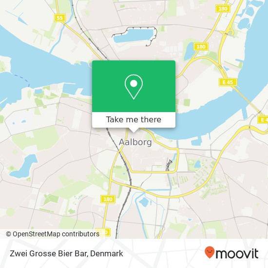 Zwei Grosse Bier Bar, Jomfru Ane Gade 10 9000 Aalborg map