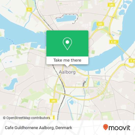 Cafe Guldhornene Aalborg map