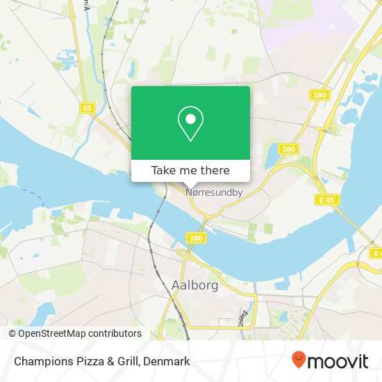 Champions Pizza & Grill, Skovvej 1 9400 Aalborg map