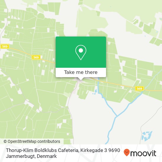 Thorup-Klim Boldklubs Cafeteria, Kirkegade 3 9690 Jammerbugt map