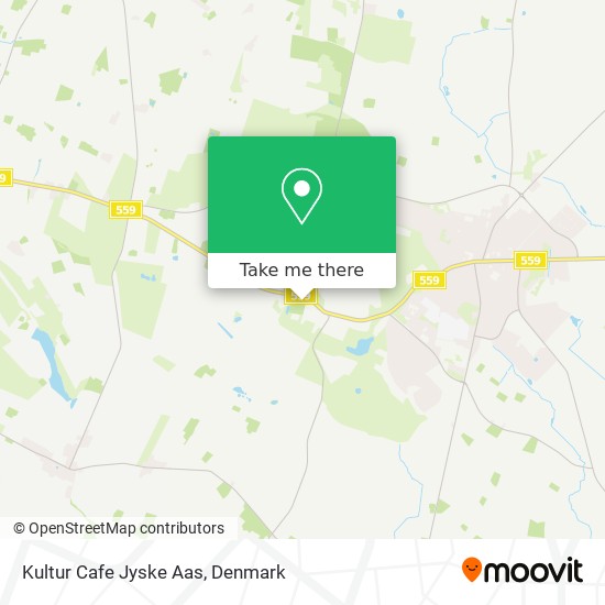 Kultur Cafe Jyske Aas map