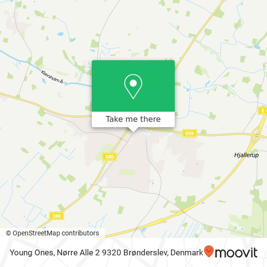 Young Ones, Nørre Alle 2 9320 Brønderslev map