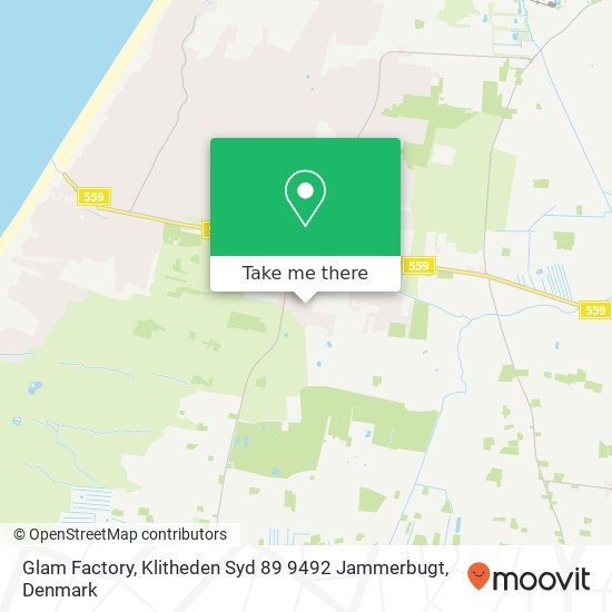 Glam Factory, Klitheden Syd 89 9492 Jammerbugt map