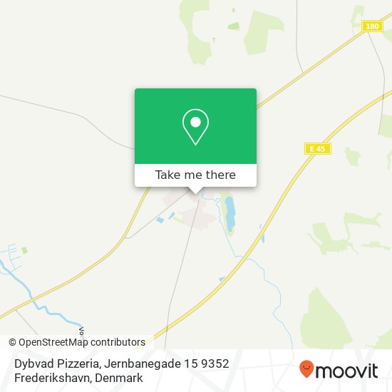 Dybvad Pizzeria, Jernbanegade 15 9352 Frederikshavn map