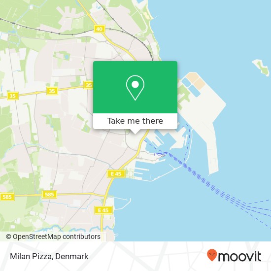 Milan Pizza, Lodsgade 3D 9900 Frederikshavn map