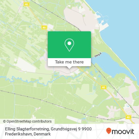 Elling Slagterforretning, Grundtvigsvej 9 9900 Frederikshavn map