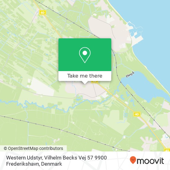 Western Udstyr, Vilhelm Becks Vej 57 9900 Frederikshavn map