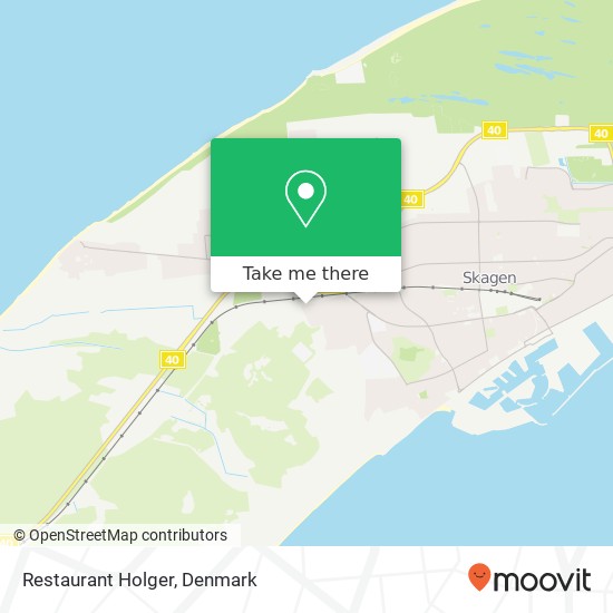 Restaurant Holger, Gammel Landevej 9990 Skagen map