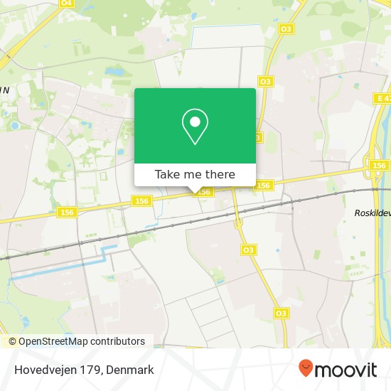 Hovedvejen 179 map