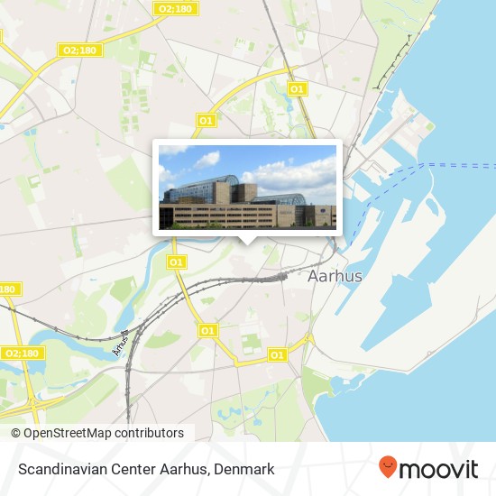 Scandinavian Center Aarhus map