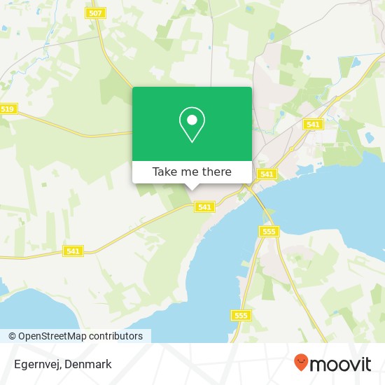 Egernvej map