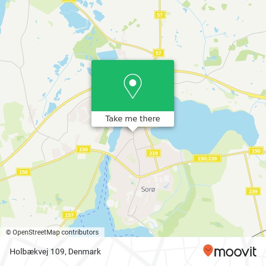 Holbækvej 109 map