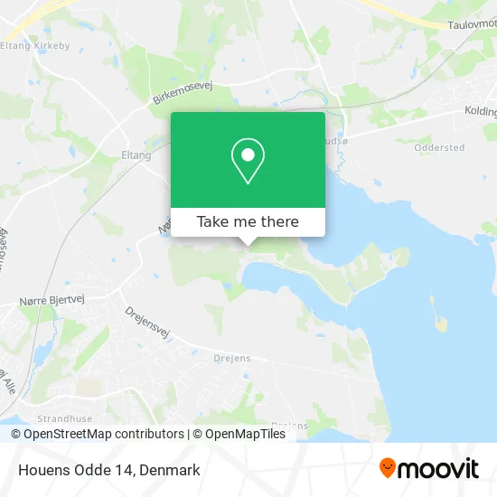 Houens Odde 14 map