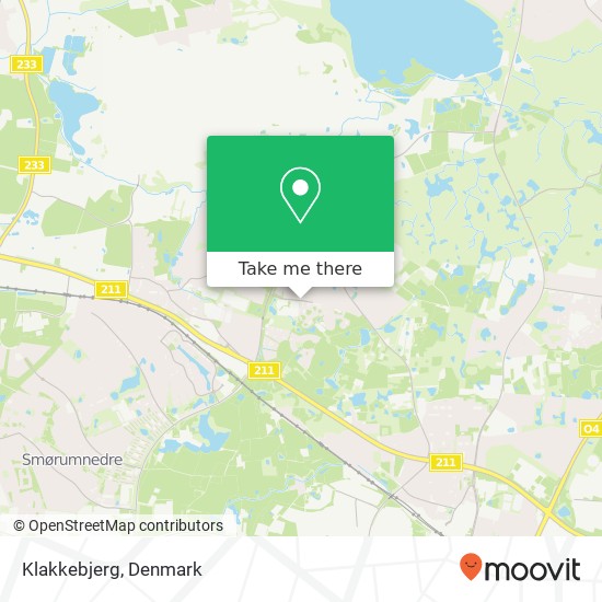 Klakkebjerg map