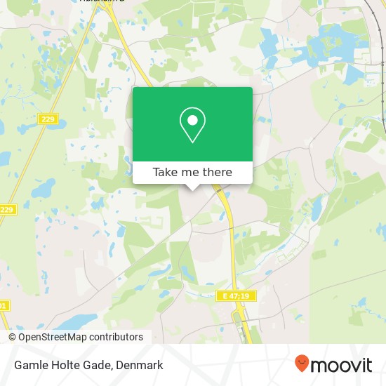 Gamle Holte Gade map