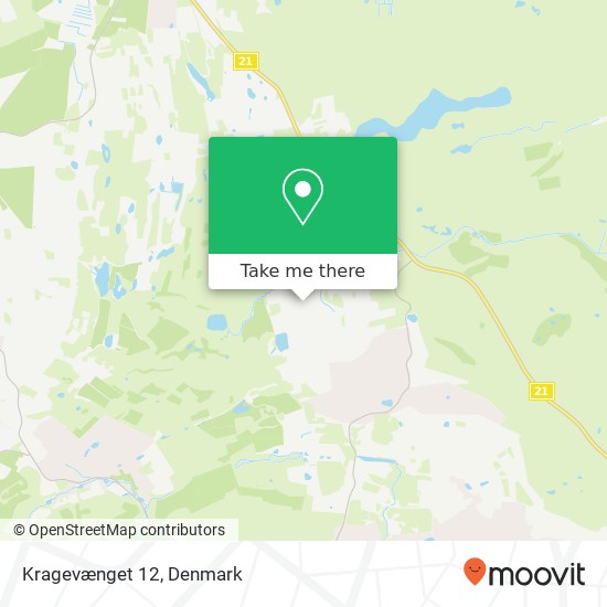 Kragevænget 12 map