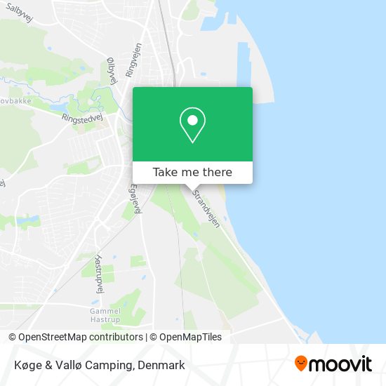 Køge & Vallø Camping map