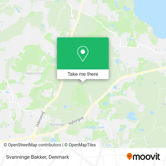 Svanninge Bakker map