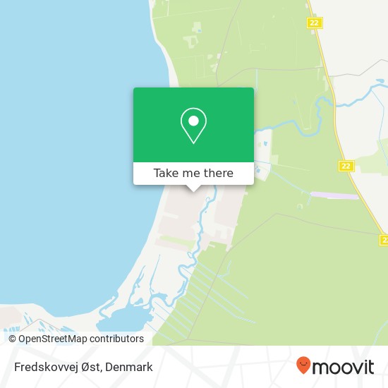 Fredskovvej Øst map