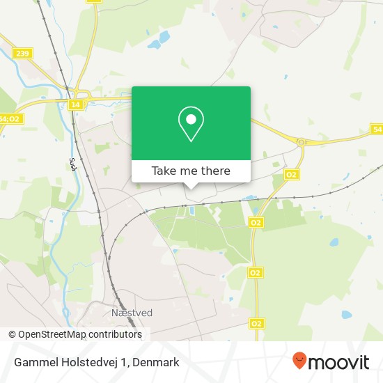 Gammel Holstedvej 1 map