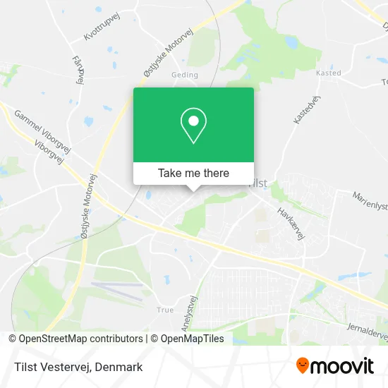 Tilst Vestervej map