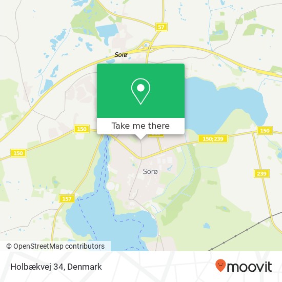 Holbækvej 34 map