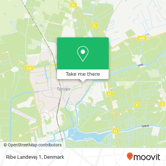 Ribe Landevej 1 map