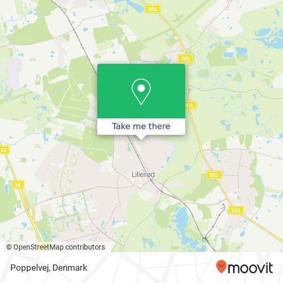 Poppelvej map