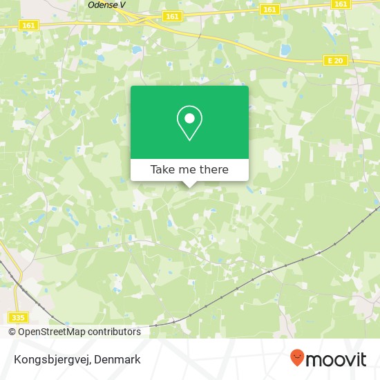Kongsbjergvej map