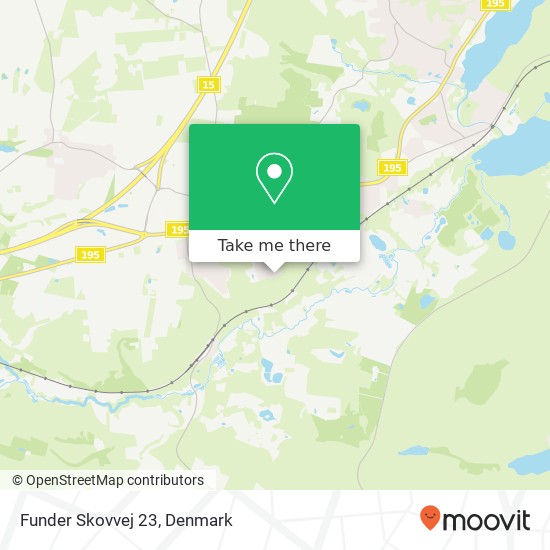 Funder Skovvej 23 map