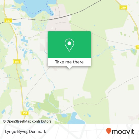 Lynge Byvej map