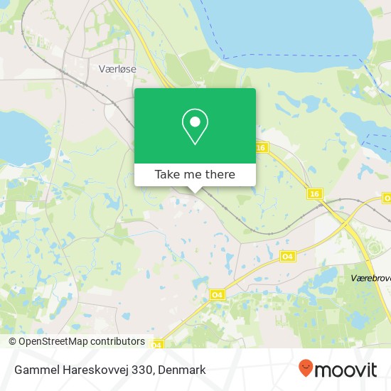 Gammel Hareskovvej 330 map