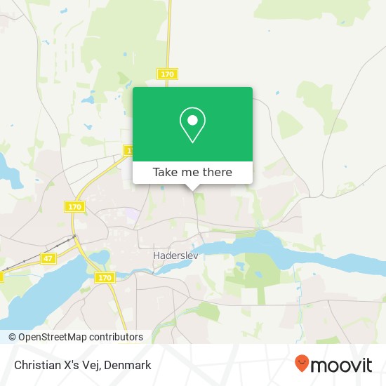 Christian X's Vej map