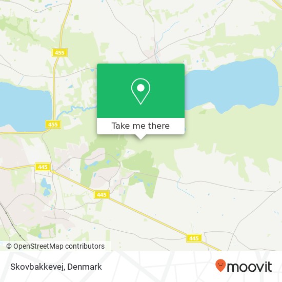 Skovbakkevej map